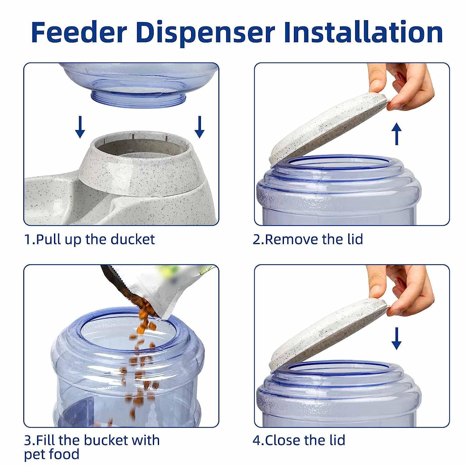 Automatic Pet Water Dispenser Self-Dispensing Gravity Pet Feeder Water Cat Dog Feeding Bowl Drinking Water & Pet Feeder Food Dispenser - Replenish Pet Food for Dog Cat Animal Automatic Gravity Dry Food Storage Bottle Automatic Pet Water Dispenser Self-Dispensing Gravity Pet Feeder Water Cat Dog Feeding Bowl Drinking Water & Pet Feeder Food Dispenser - Replenish Pet Food for Dog Cat Animal Automatic Gravity Dry Food Storage Bottle